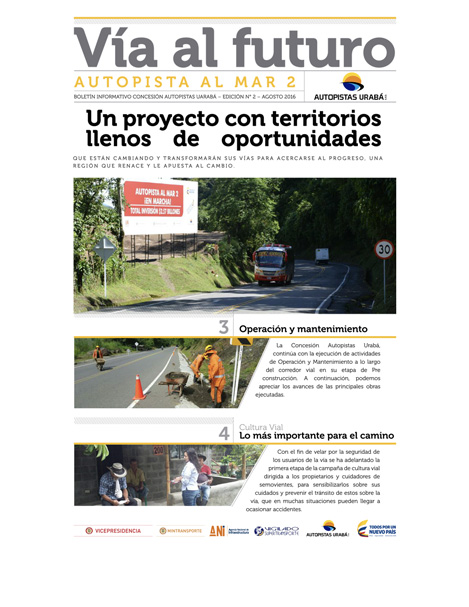 Portada boletín Vía al futuro 2