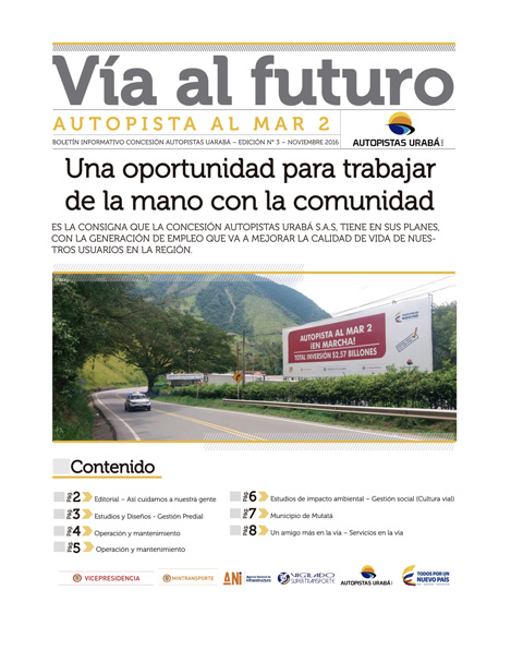 Portada boletín Vía al futuro 3