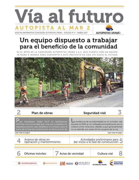 Portada boletín Vía al futuro 4