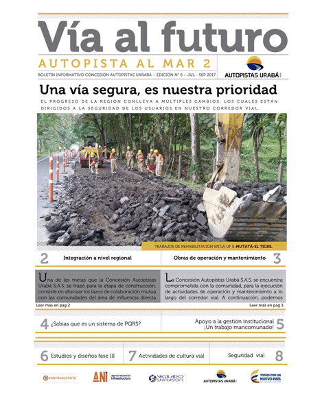 Portada boletín Vía al futuro 5